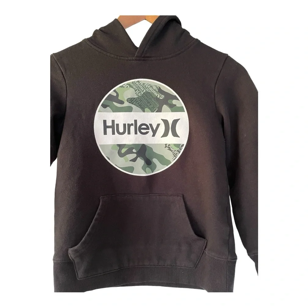 Hurley hoodie black and camouflage